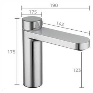 Смеситель для раковины Gappo G1095-1 хром